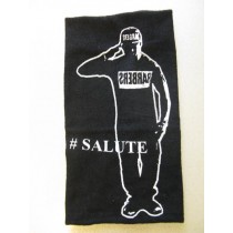 Barber Salute Black Hand Towel 16" x 30"